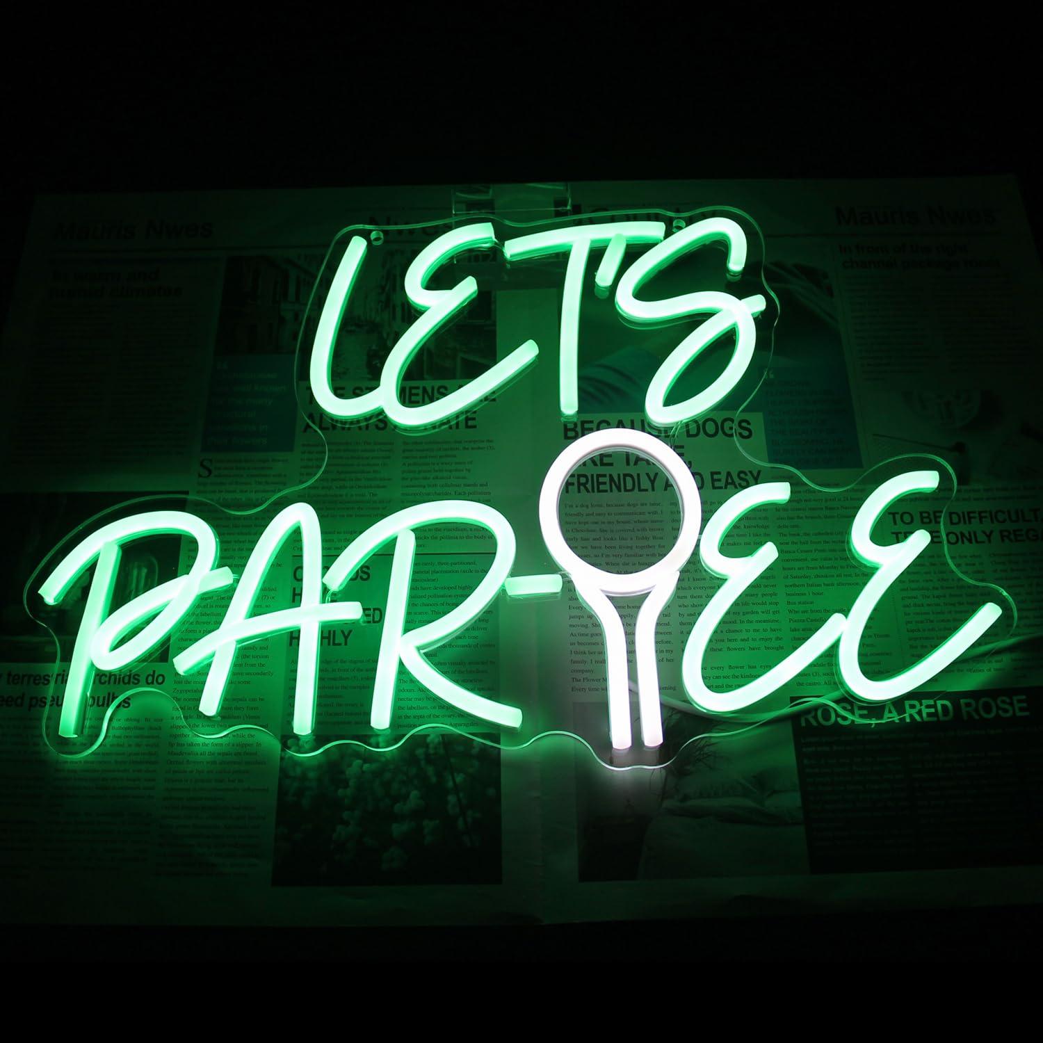 Let's Par Tee Neon Sign Golf B - огляд і ціна Neon Sign Party