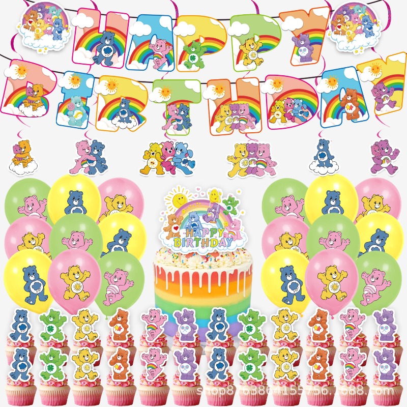 New Cute Cartoon Care Bears Th - огляд і ціна Event Supplies