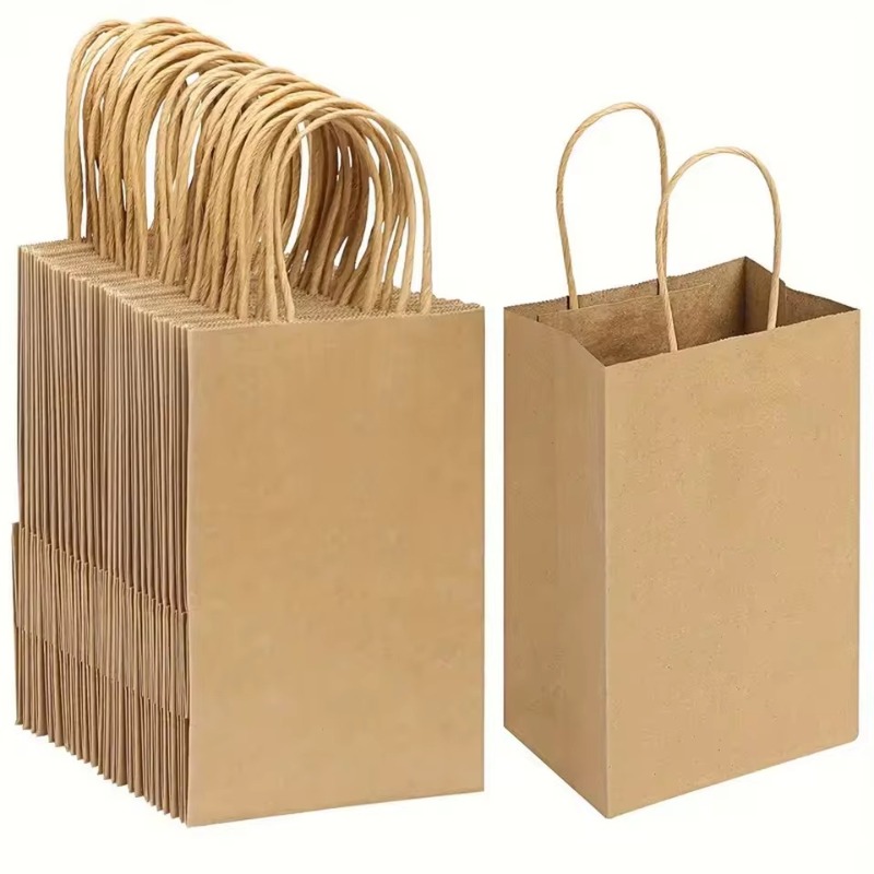 5/10PCS Brown Kraft Paper Bags - огляд і ціна Event Party Shop
