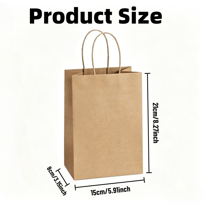 5/10PCS Brown Kraft Paper Bags - огляд і ціна Event Party Shop