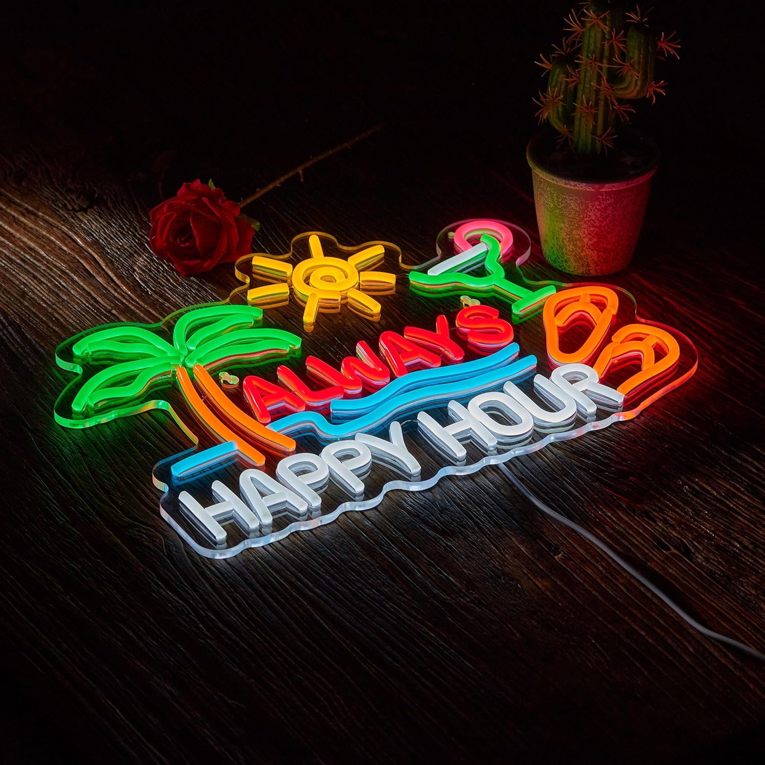Always Happy Hour Beer Bar Neo - огляд і ціна Neon Sign Party