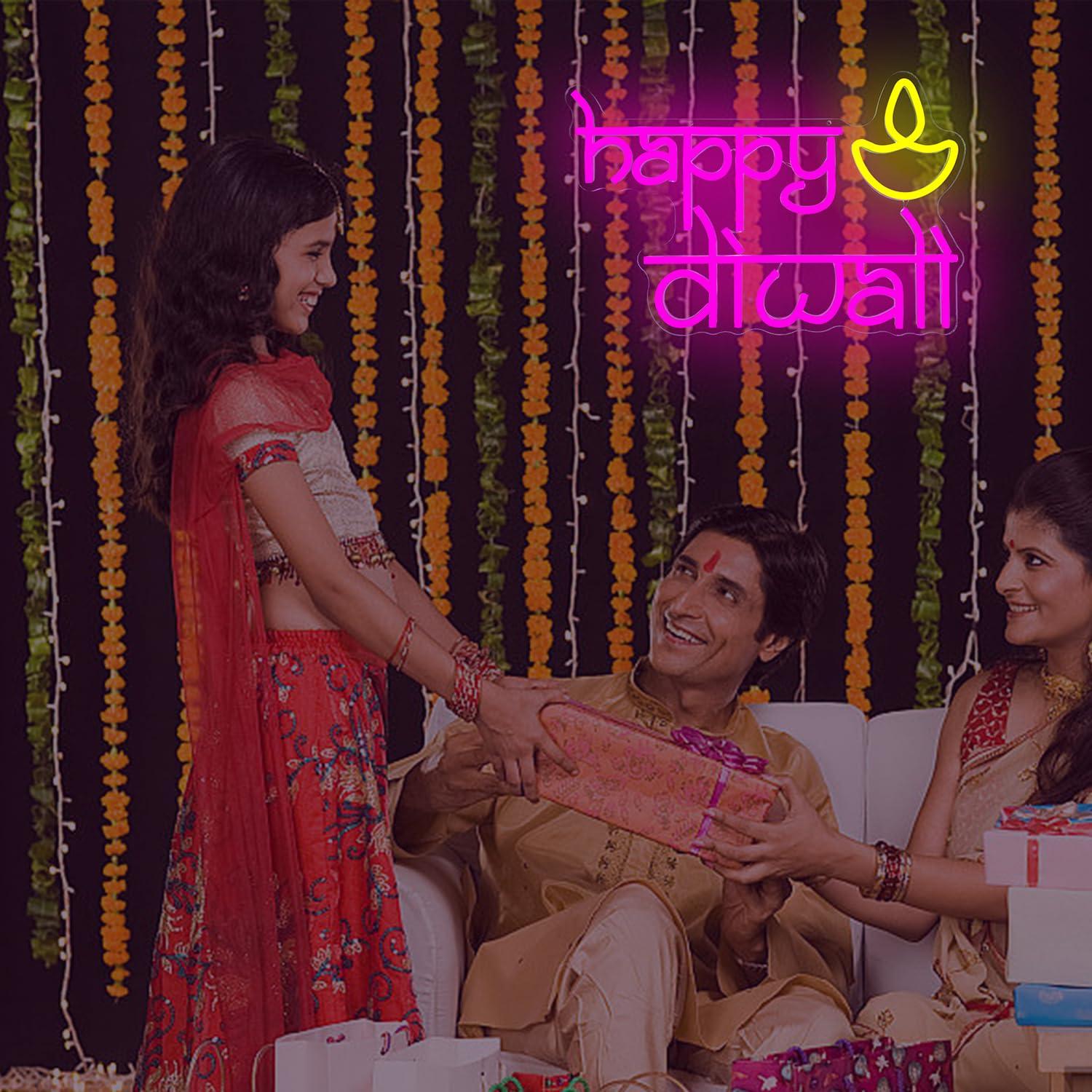 Happy Diwali Neon Sign USB Pow - огляд і ціна Neon Sign Party