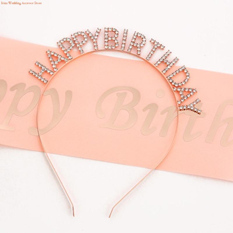 G92D 4 Pieces Birthday Party D - огляд і ціна Birthday Sash Glitter