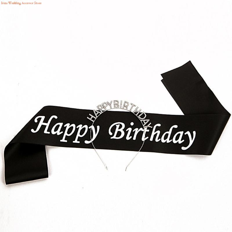 G92D 4 Pieces Birthday Party D - огляд і ціна Birthday Sash Glitter