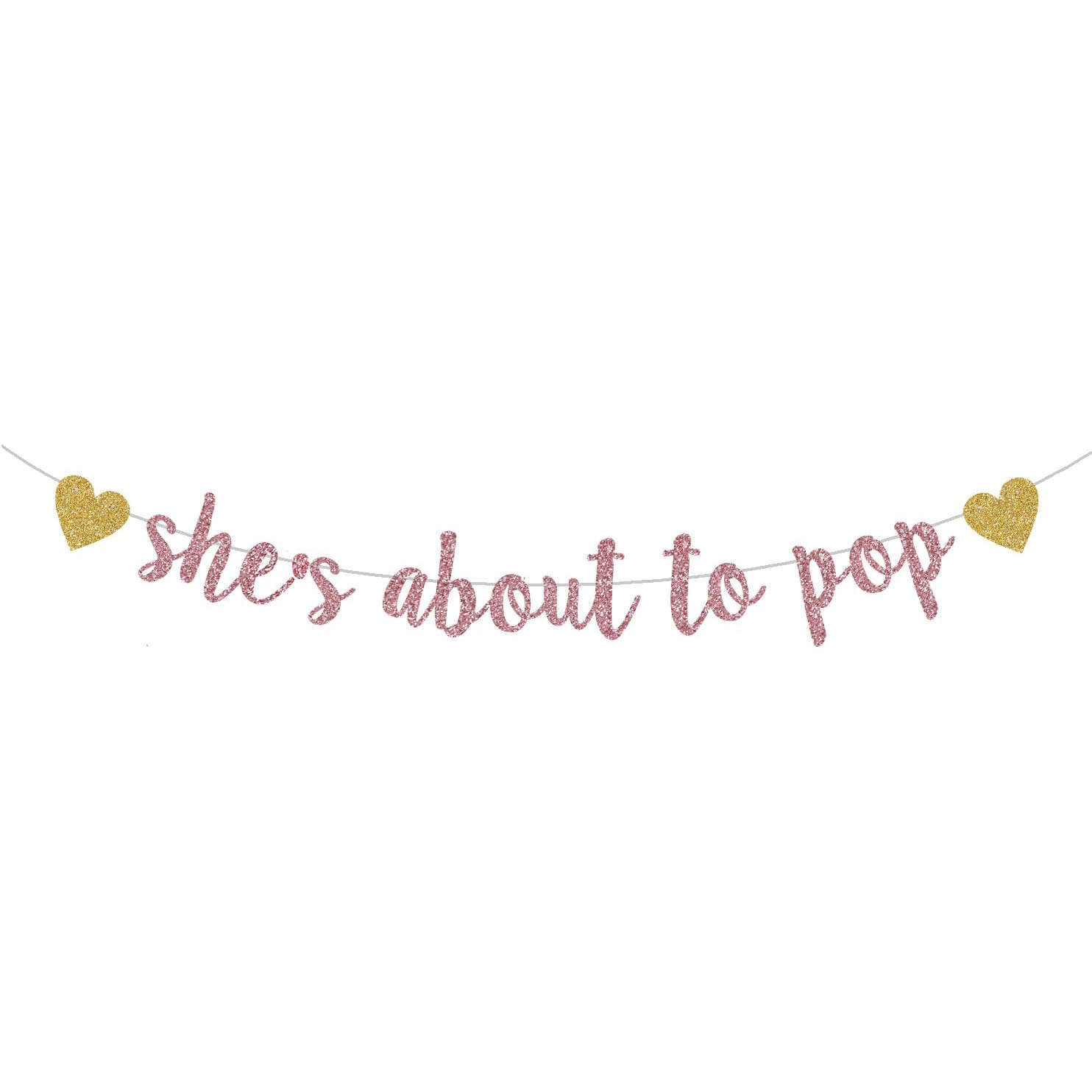 She's About to Pop Banner,Rose - огляд і ціна Party Banner Gold