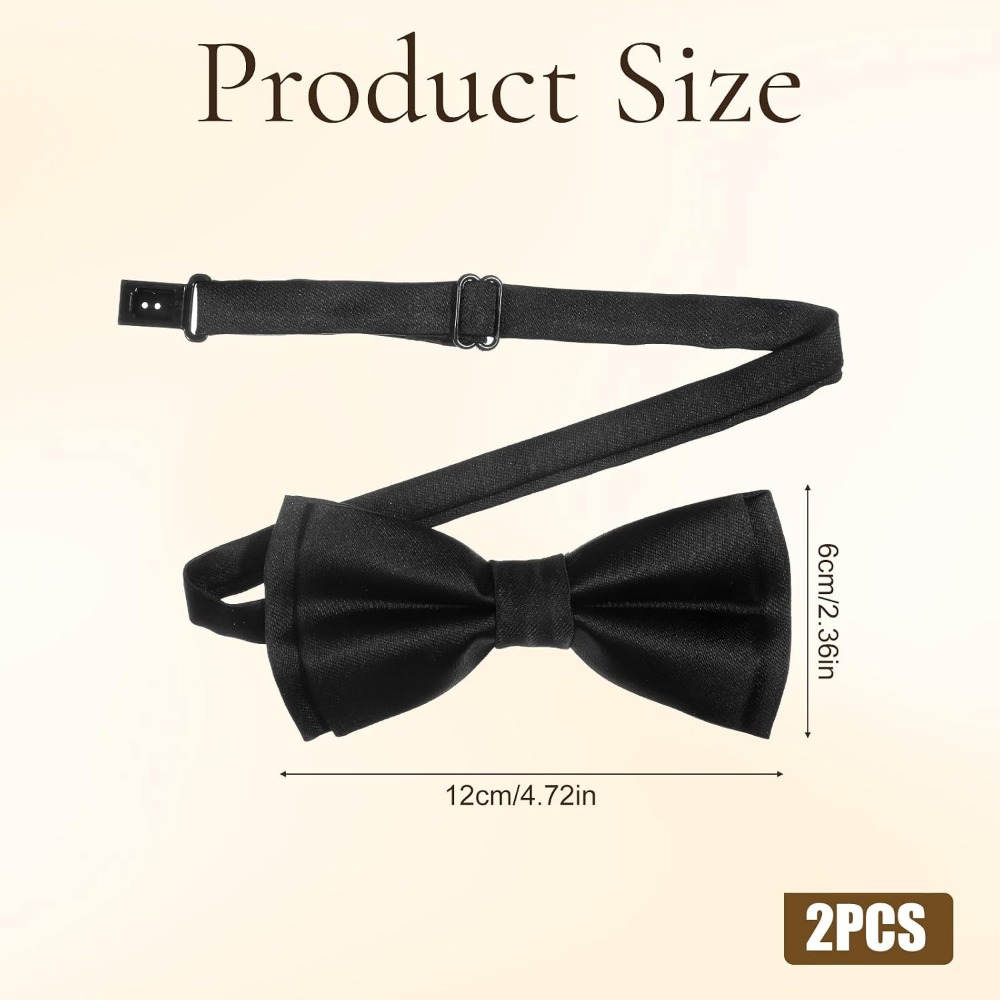 Men's Bow Ties, 2-Pack Solid C - огляд і ціна Event & Party Supply Photos