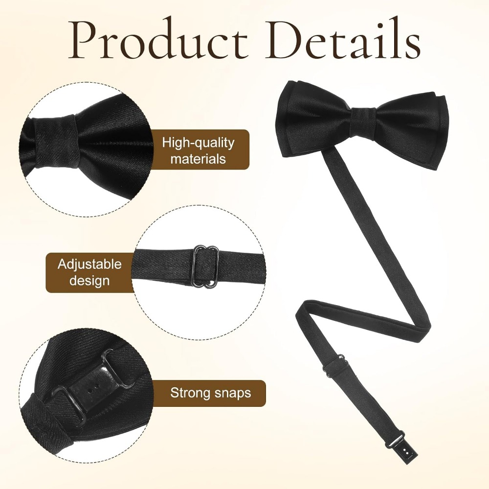 Men's Bow Ties, 2-Pack Solid C - огляд і ціна Event & Party Supply Photos