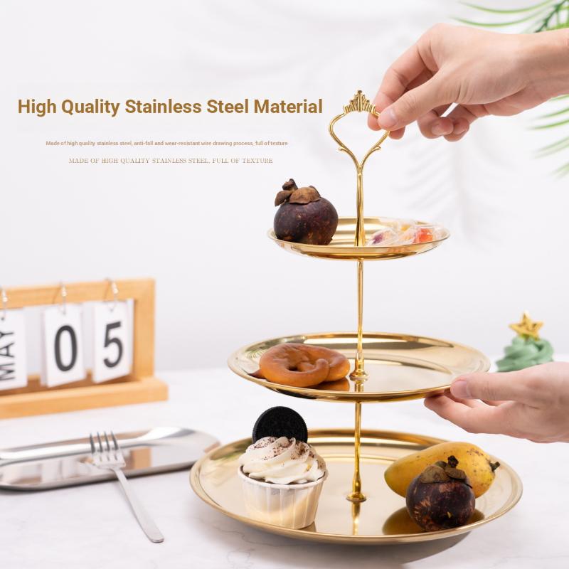 【CPI】Gold Silver 2/3-Tier Cake - огляд і ціна Cupcake Stand Tier