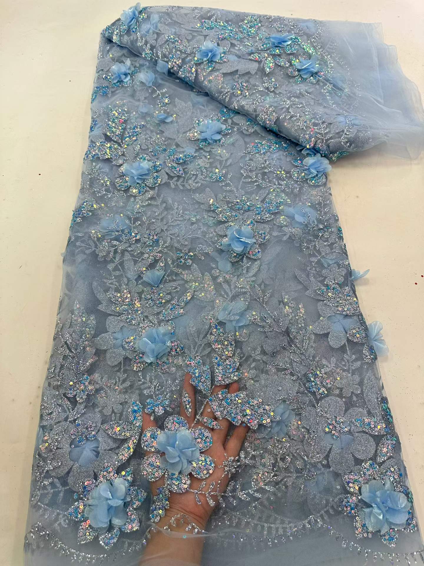 African Lace Fabric Embroidere - огляд і ціна Glitter Tablecloth