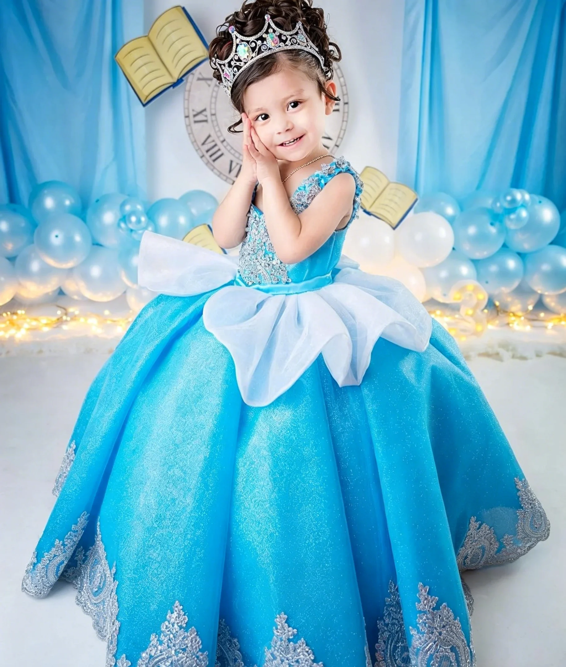 Custom Luxury Dress FlowerGirl - огляд і ціна Birthday Sash Glitter
