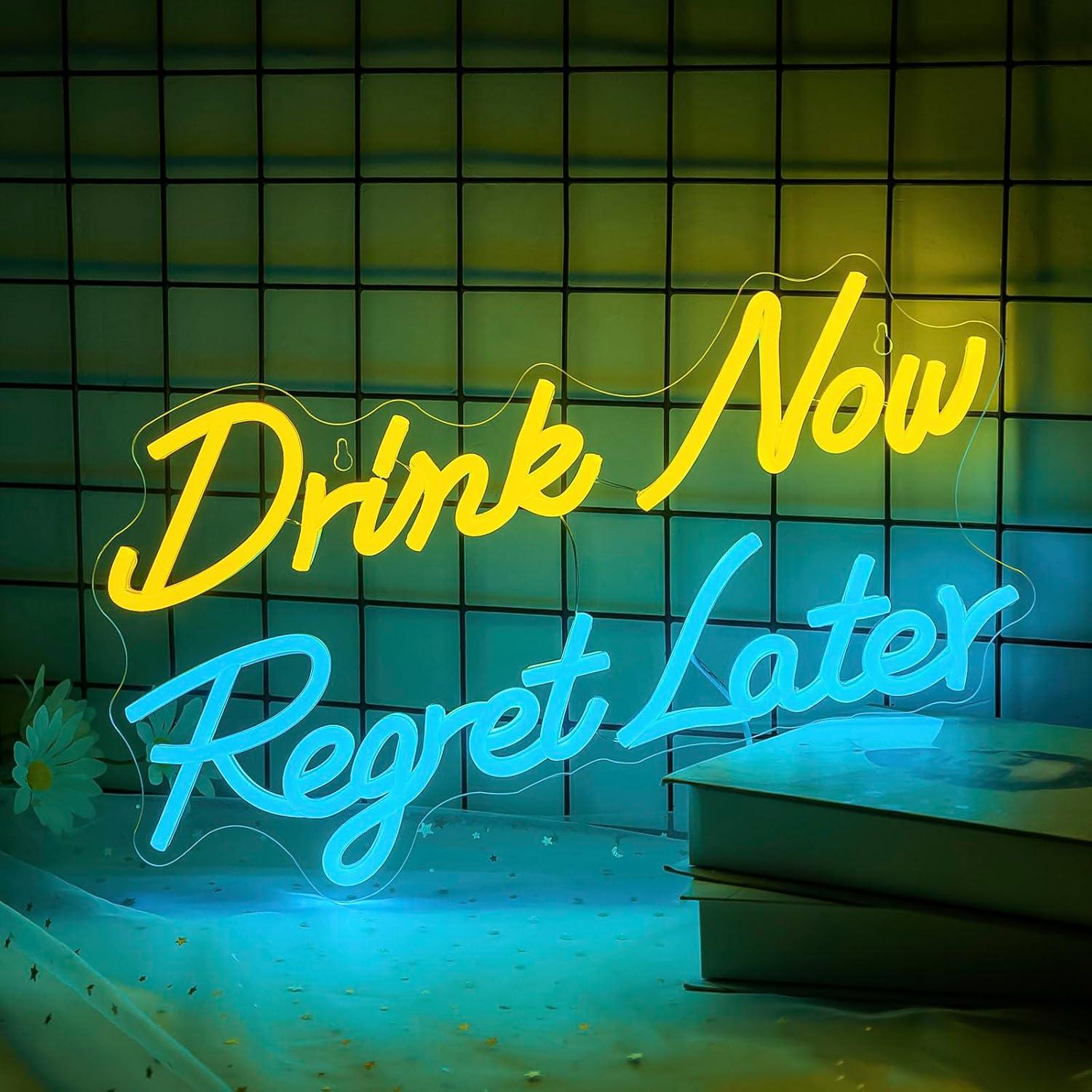 Beer Neon Sign Drink Now Regre - огляд і ціна Neon Sign Party