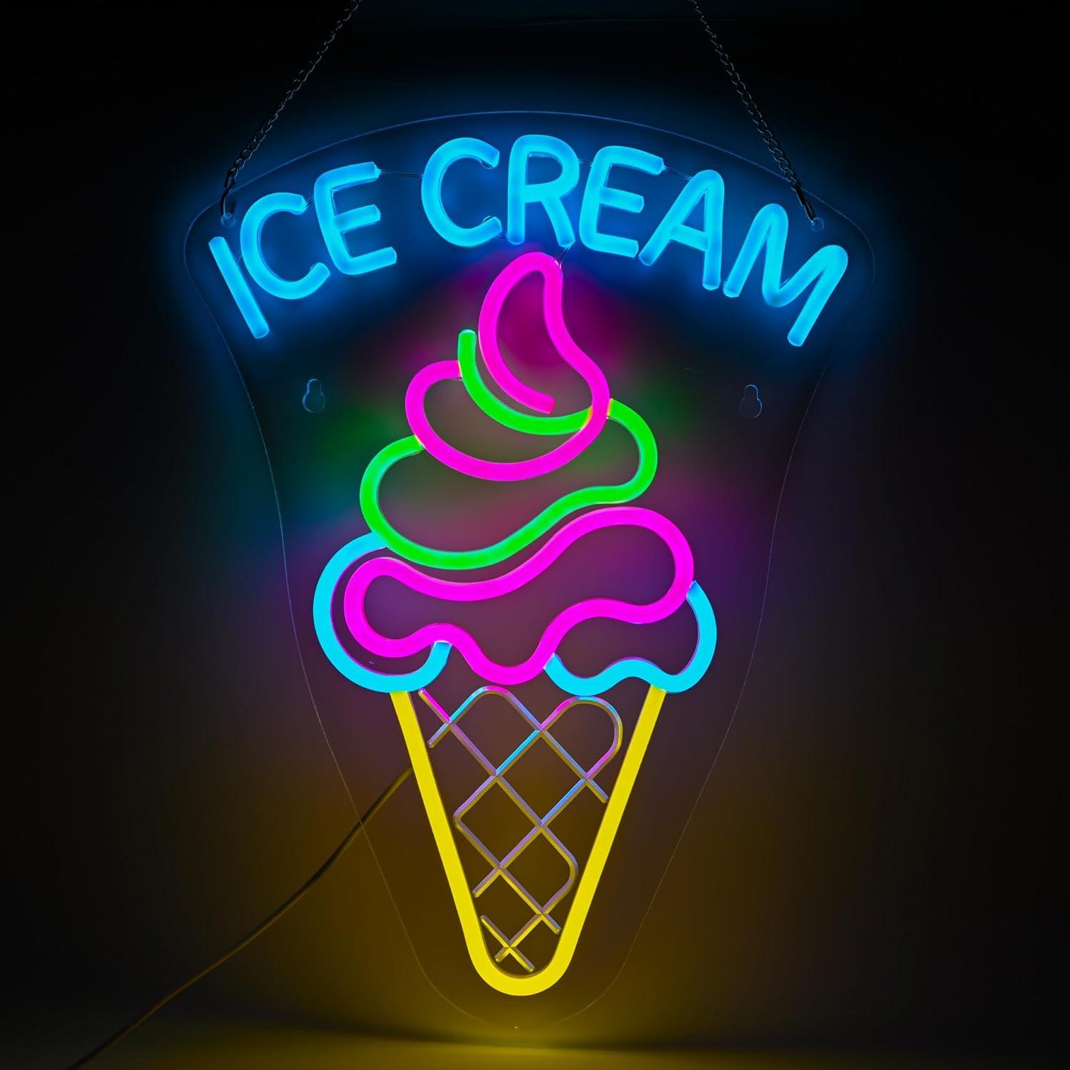 Ice Cream Neon Sign Dimmable D - огляд і ціна Neon Sign Party