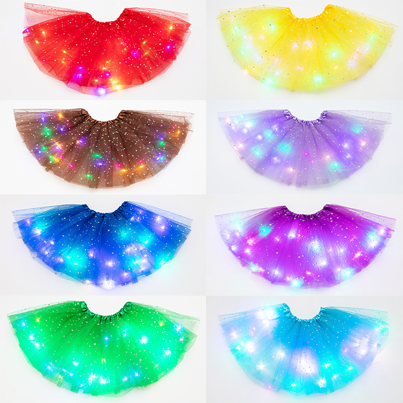 Luminous LED Fluffy Skirt Girl - огляд і ціна Glitter Tablecloth