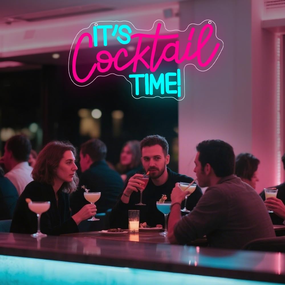 Cocktails Neon Sign USB Powere - огляд і ціна Neon Sign Party