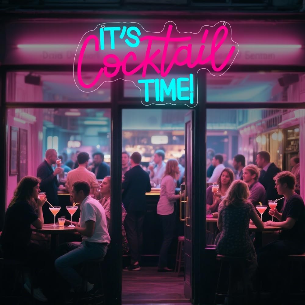 Cocktails Neon Sign USB Powere - огляд і ціна Neon Sign Party