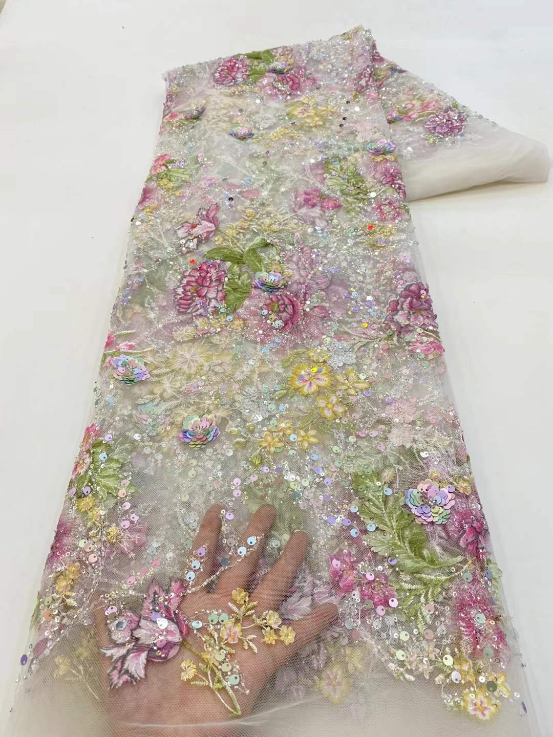 African Lace Fabric 2026 High  - огляд і ціна Glitter Tablecloth