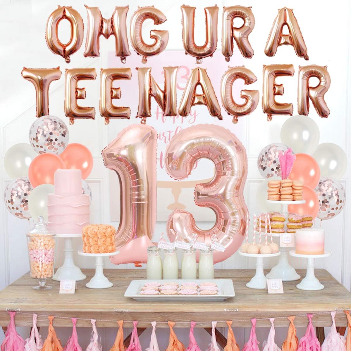 13th Birthday Party Decoration - огляд і ціна Party Banner Gold