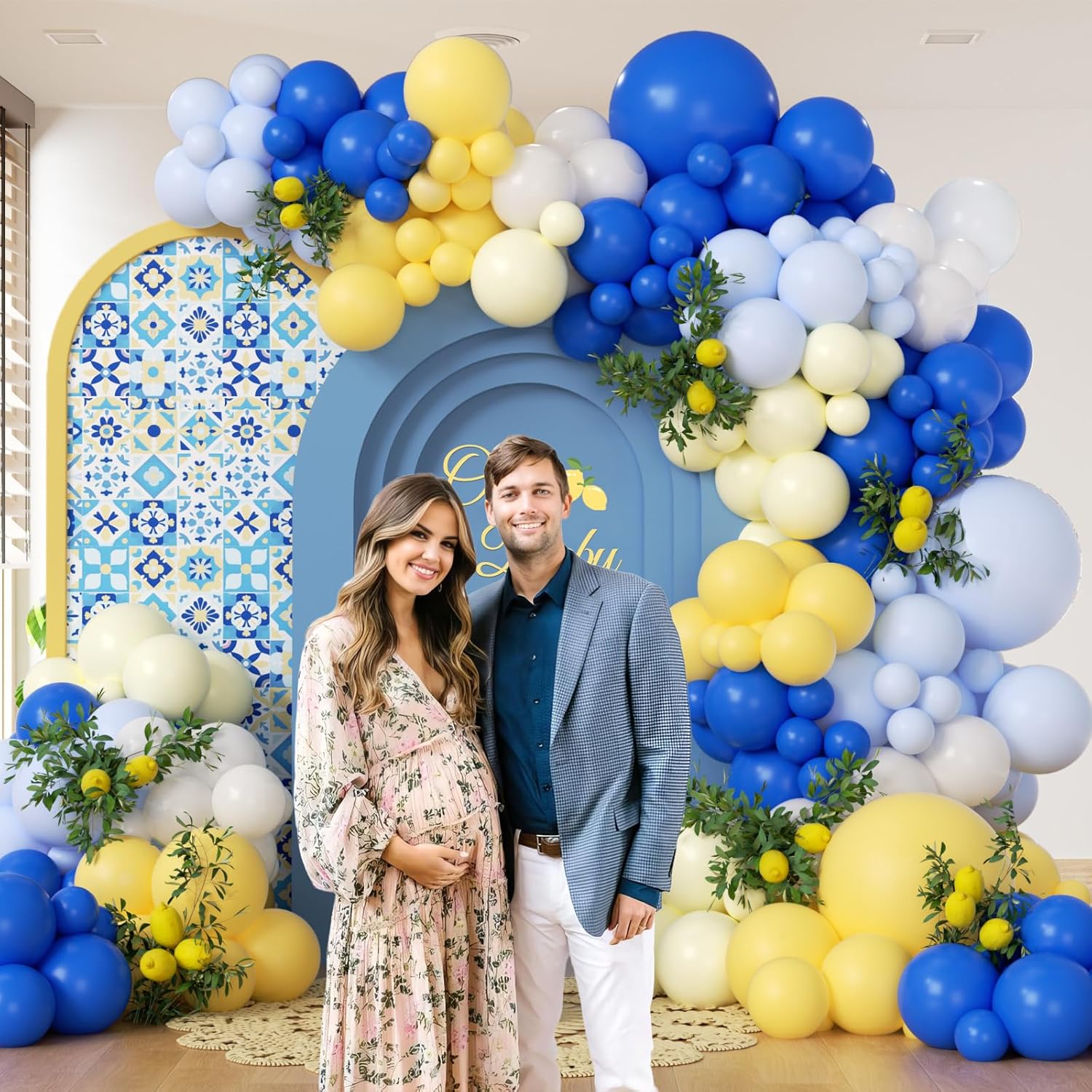 116Pcs Blue and Yellow Balloon - огляд і ціна Balloon Arch Kit