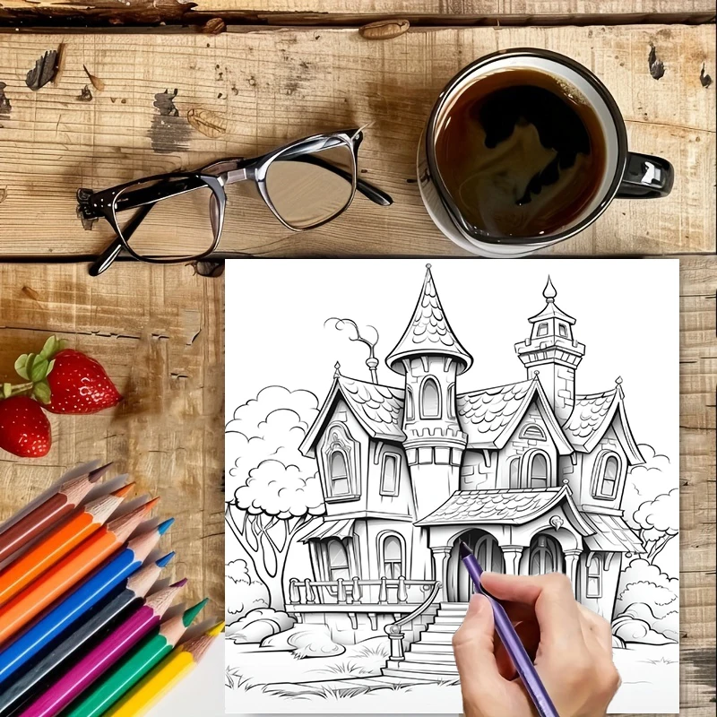 Haunted House Coloring Book fo - огляд і ціна Event Supplies