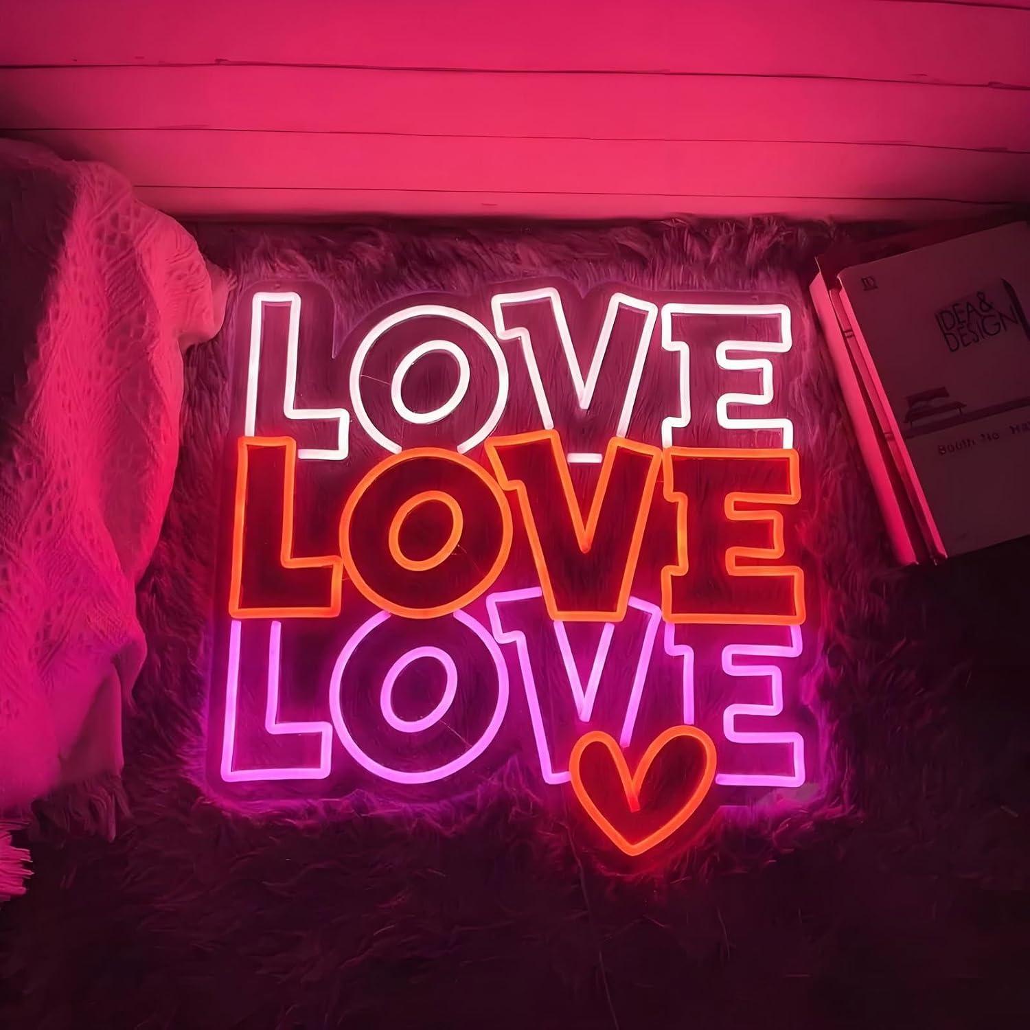 Love Neon Sign USB Dimmable LE - огляд і ціна Neon Sign Party