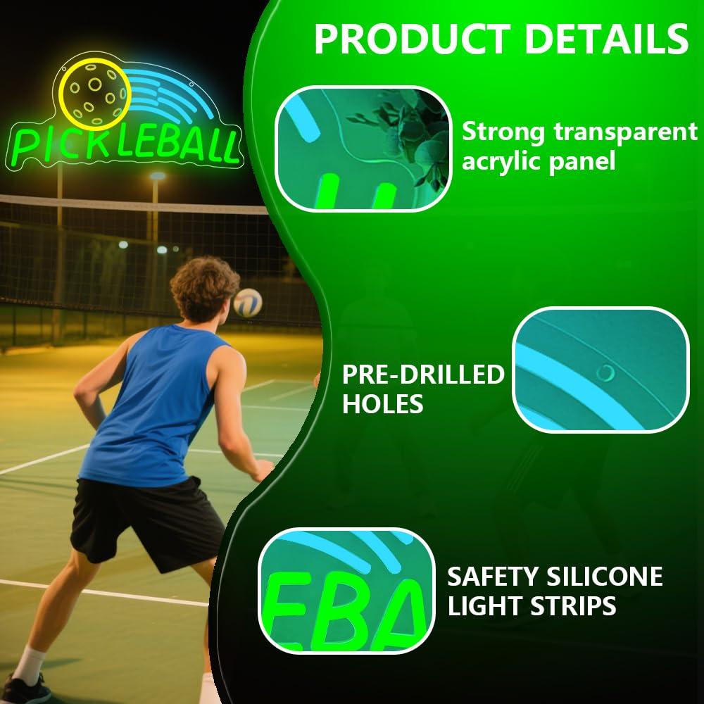 Pickleball Neon Sign USB Dimma - огляд і ціна Neon Sign Party