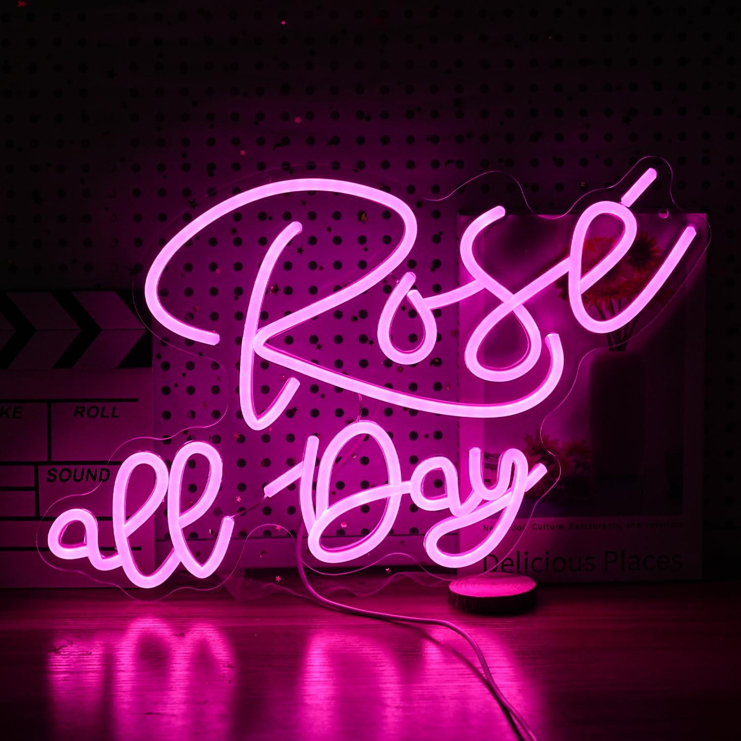 Rose All Day Neon Sign Dimmabl - огляд і ціна Neon Sign Party