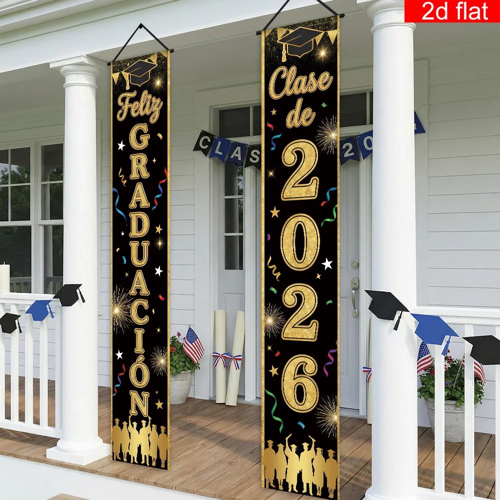 Feliz Graduacion Class of 2026 - огляд і ціна Party Banner Gold