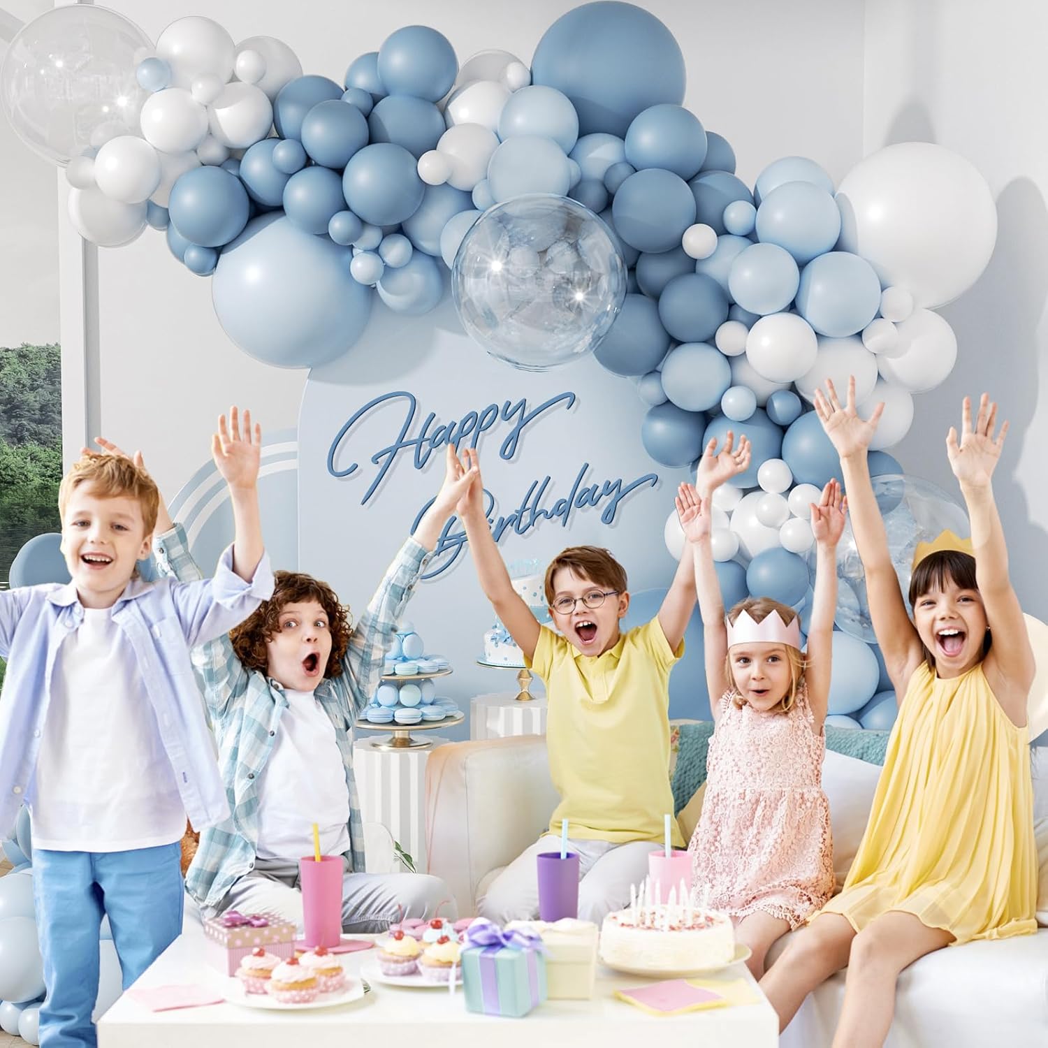105Pcs Dusty Blue Balloon Arch - огляд і ціна Balloon Arch Kit